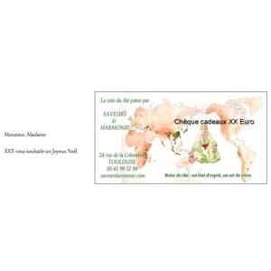 Bon Cadeau thé ou accessoires Saveurs et Harmonie