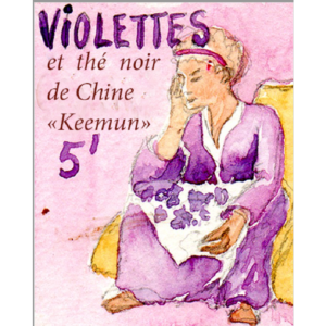 Thé noir parfumé Violette
